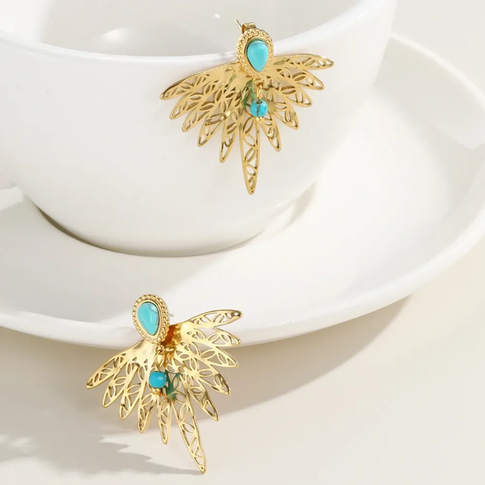 Geometric Glow Studs Earrings