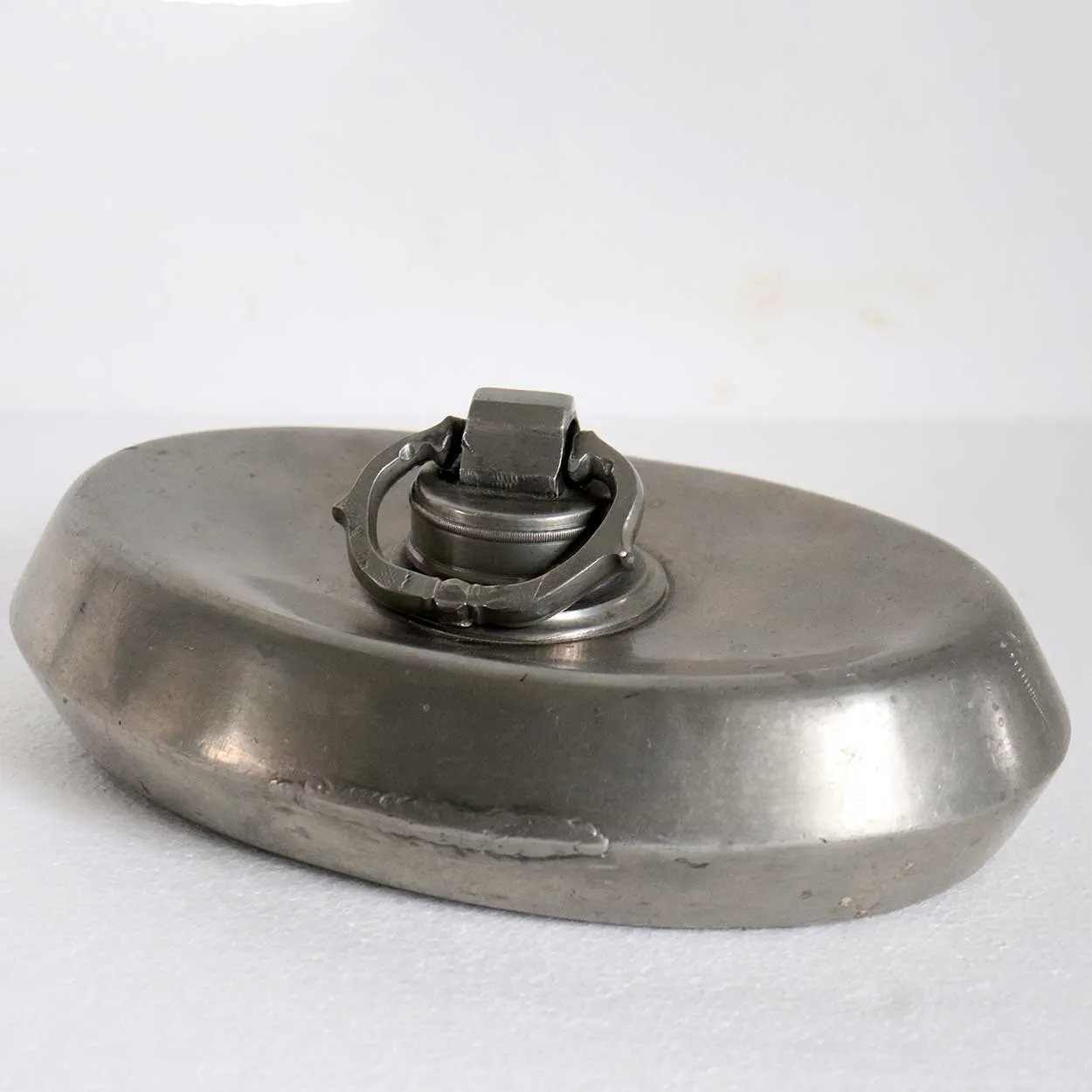 German R. Zamponi Pewter Oval Bed/Foot Warmer / Hot Water Bottle