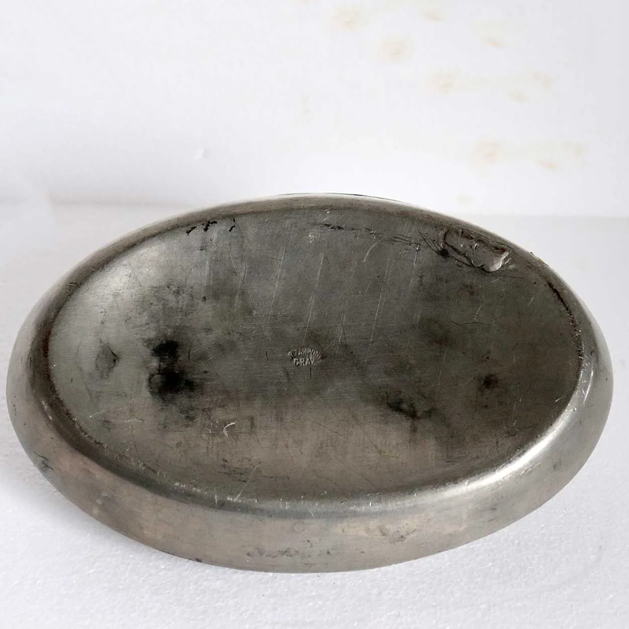 German R. Zamponi Pewter Oval Bed/Foot Warmer / Hot Water Bottle