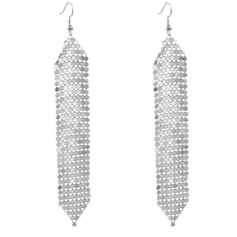 Glomesh-style Sparkle Cascade Earrings