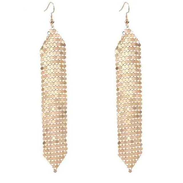 Glomesh-style Sparkle Cascade Earrings