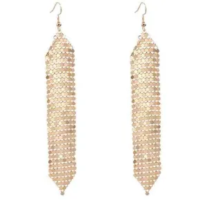Glomesh-style Sparkle Cascade Earrings
