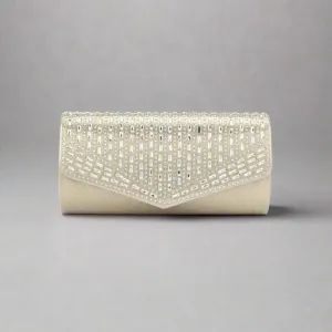 Gold Rhinestone Evening Bag