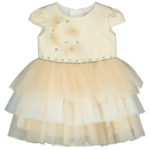 Gold Tulle Girl Dress