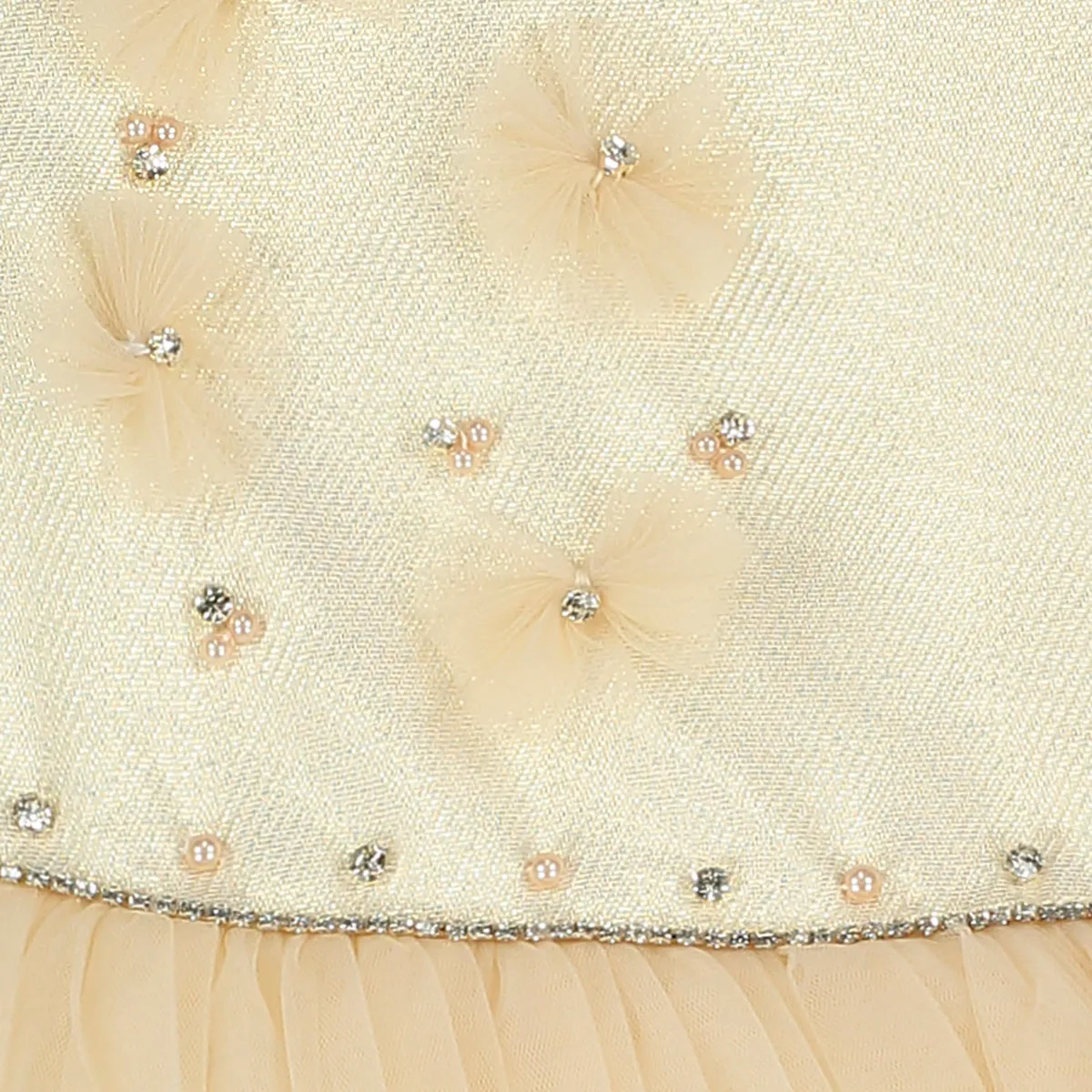 Gold Tulle Girl Dress