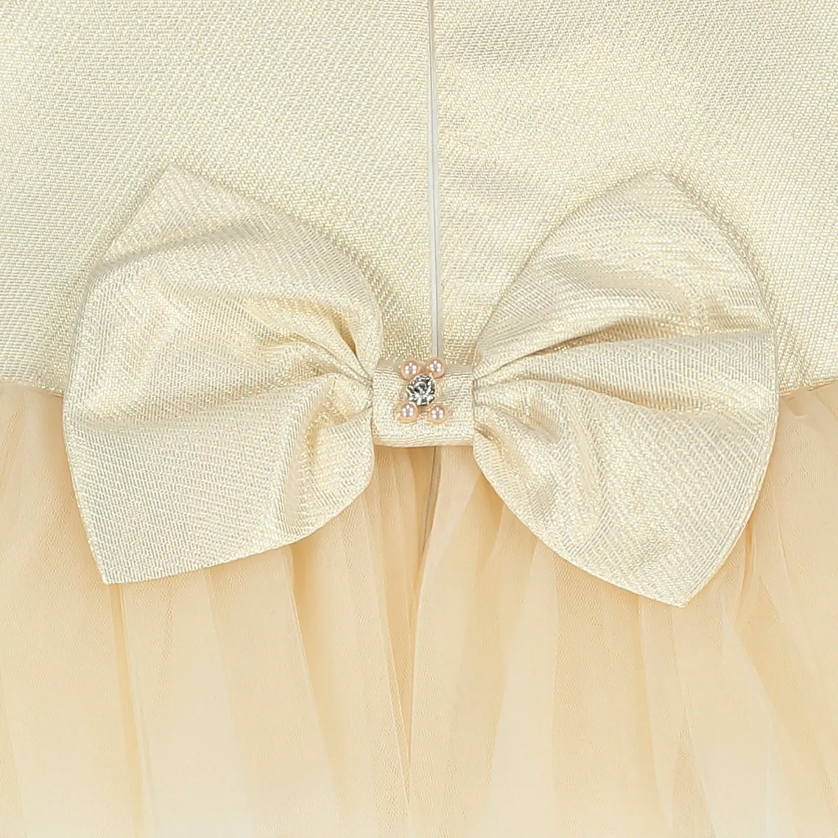 Gold Tulle Girl Dress