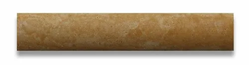 Gold / Yellow Travertine Honed 1 X 6 Qaurter Round Trim Molding - 4" Sample