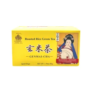 Golden Sail Genmaicha Roasted Rice Green Tea - 25 Bags, 50g