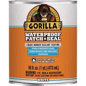 GORILLA 16oz WHITE WATERPROOF PATCH & SEAL LIQUID