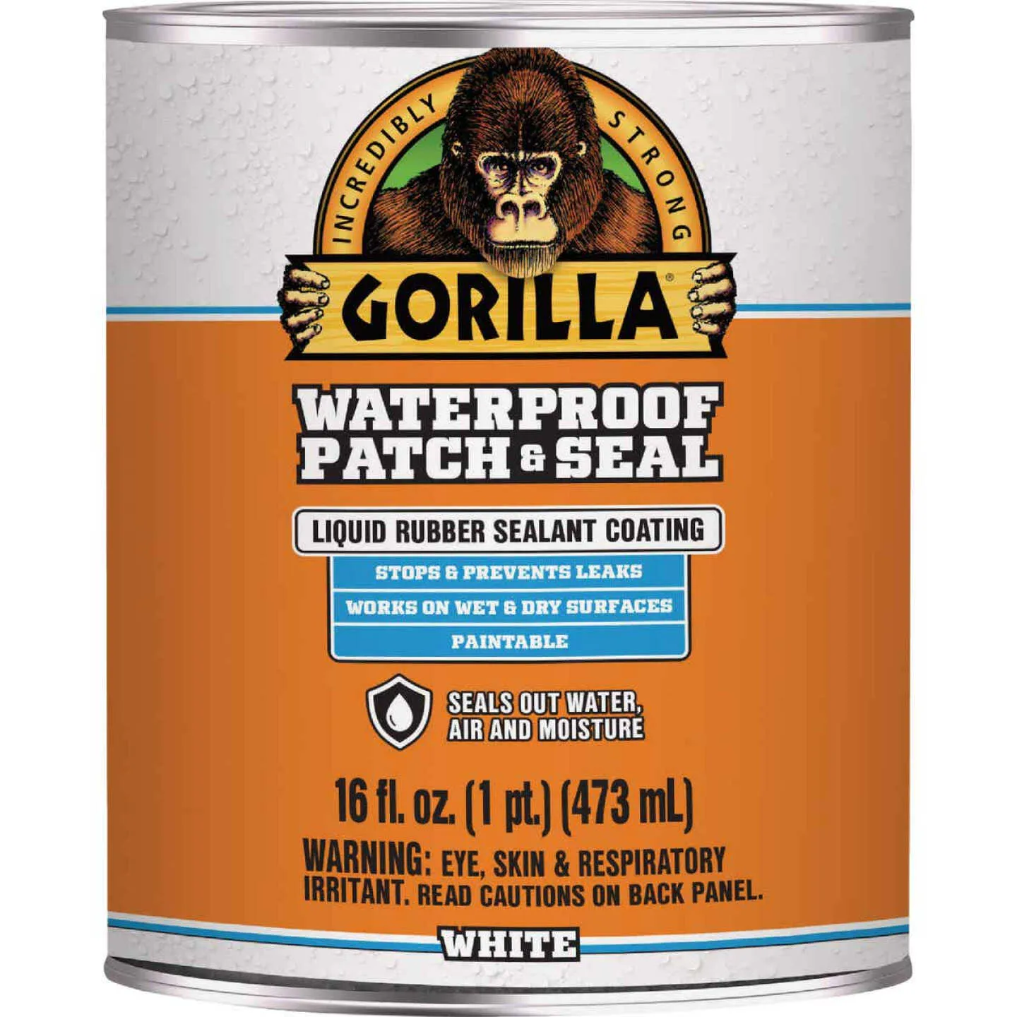 GORILLA 16oz WHITE WATERPROOF PATCH & SEAL LIQUID