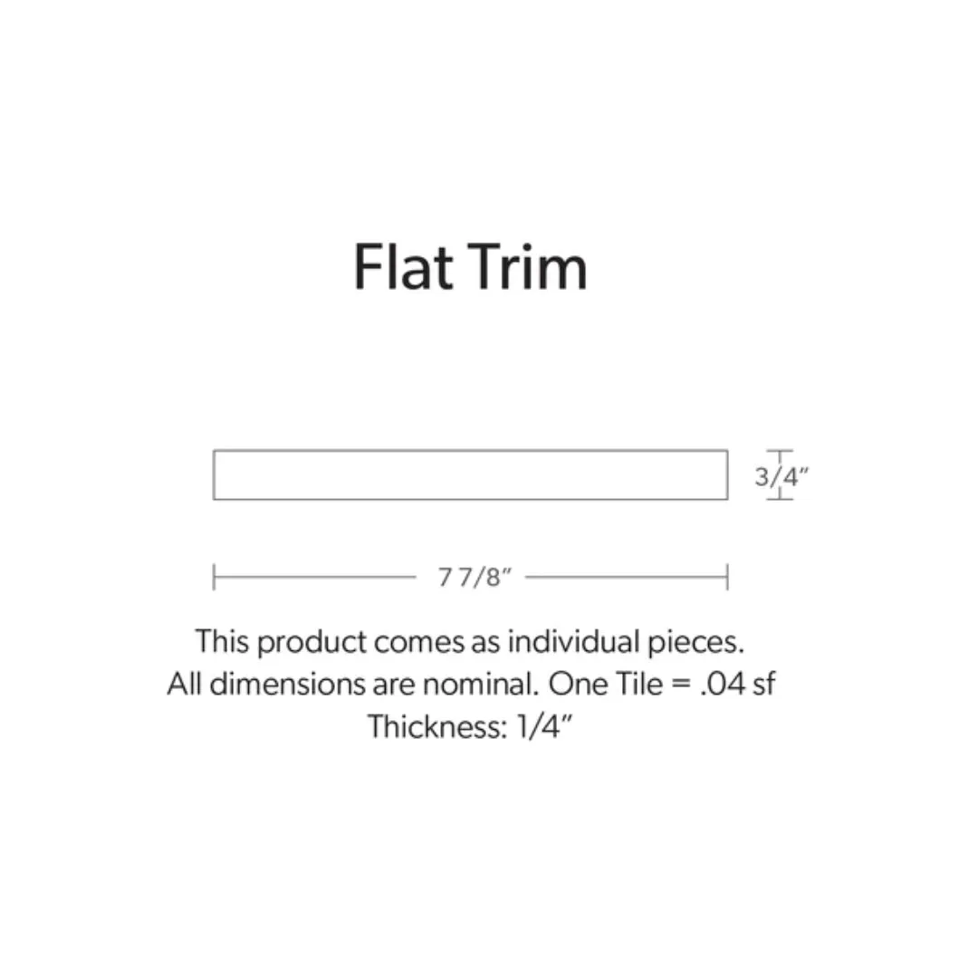 GRAPHITE, FLAT TRIM