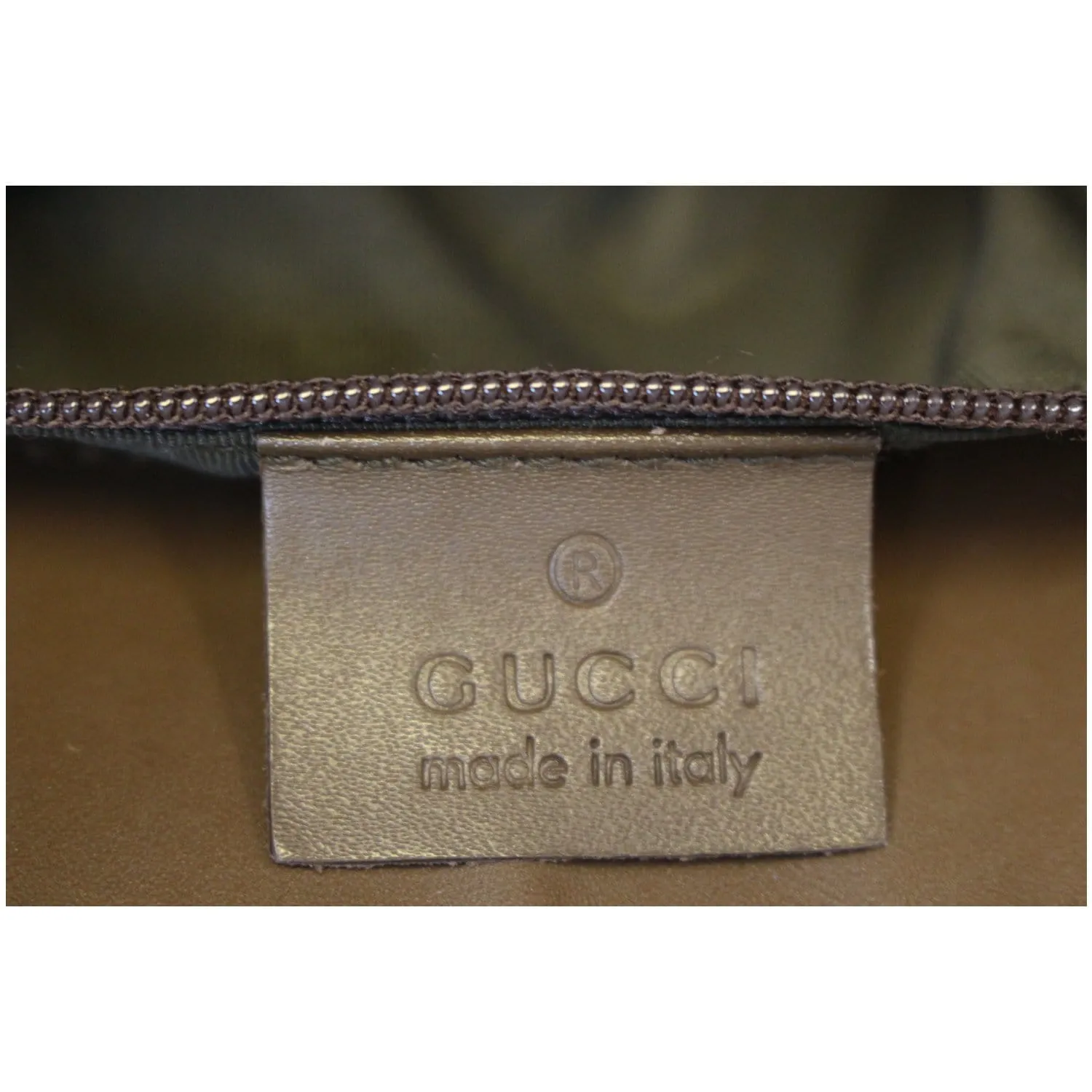 GUCCI GG Canvas Tote Shoulder Bag Brown