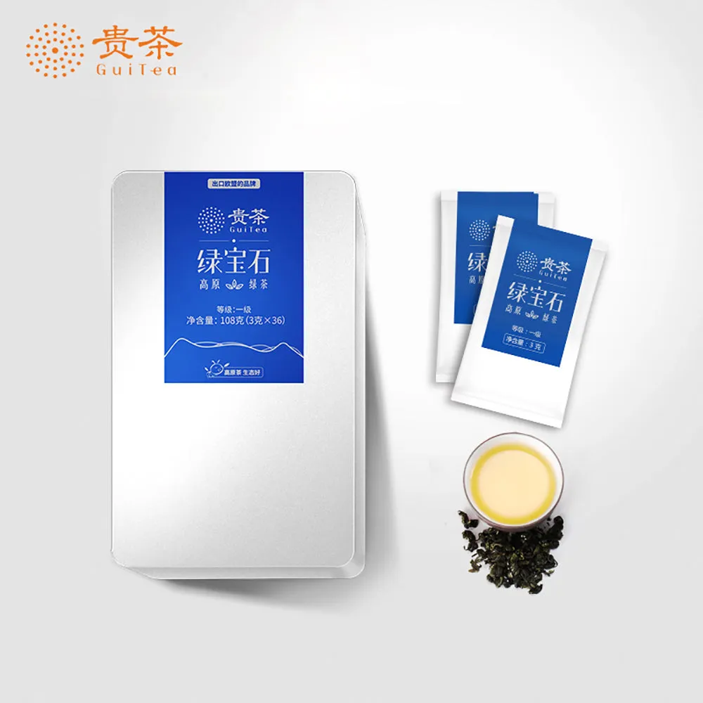 GuiTea 2025 Early Spring Green Tea Guizhou Green Gem - 36 Bags x 3g