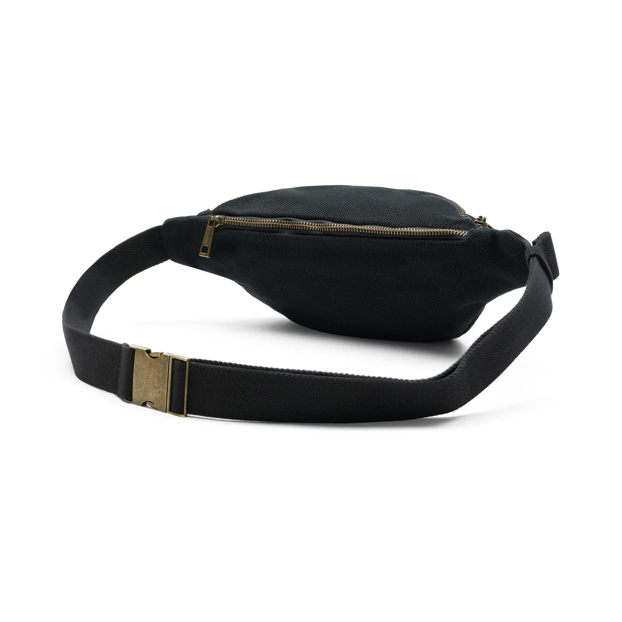 GYMNASIUM BODY BELT BAG BLACK / BROWN