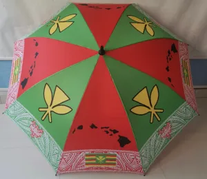 Hawaii Rasta Tribal Hawaiian Paddles Umbrella Limited EDITION