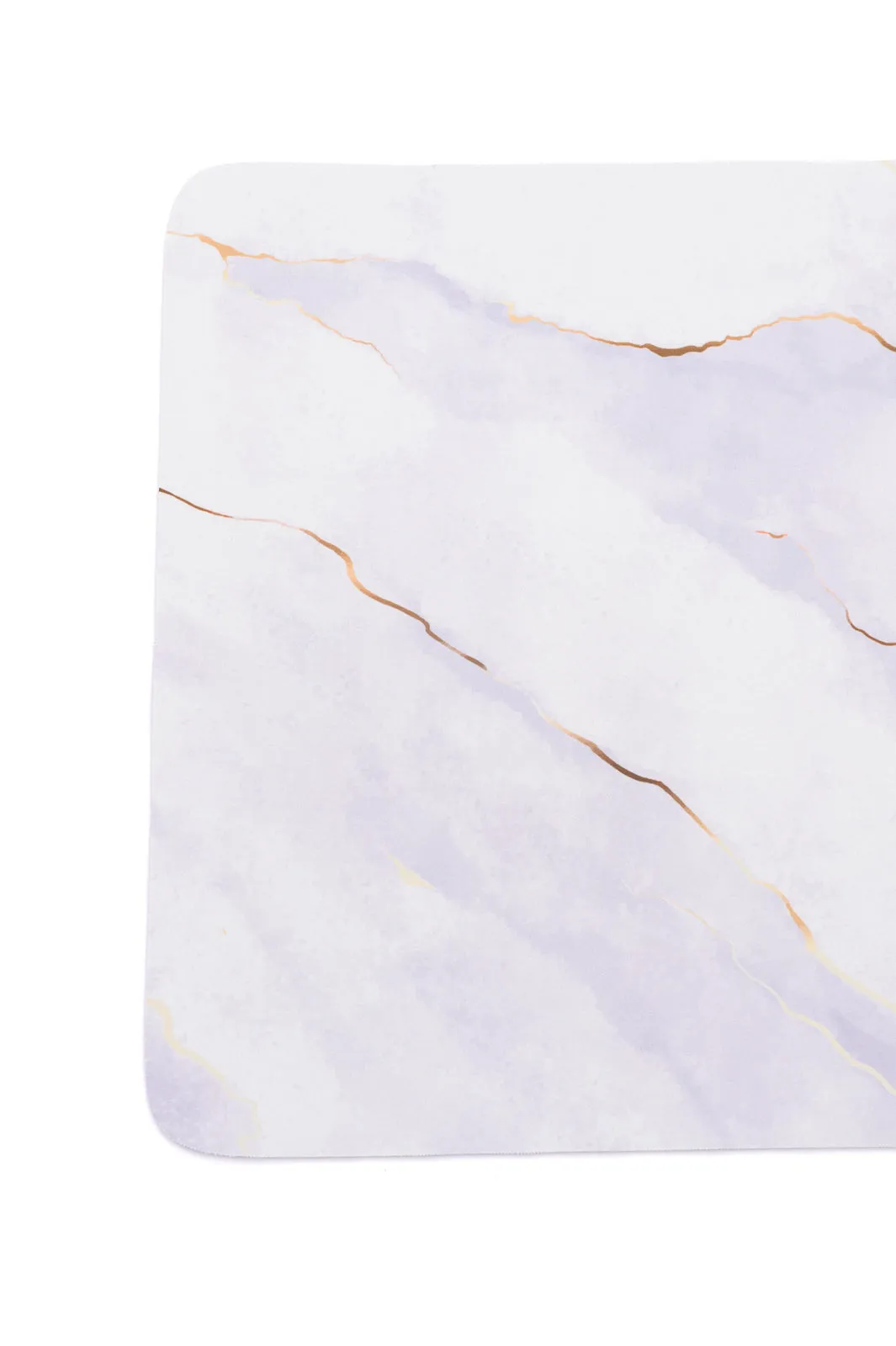 Hazel Blues® |  Say No More Luxury desk pad in White Marble