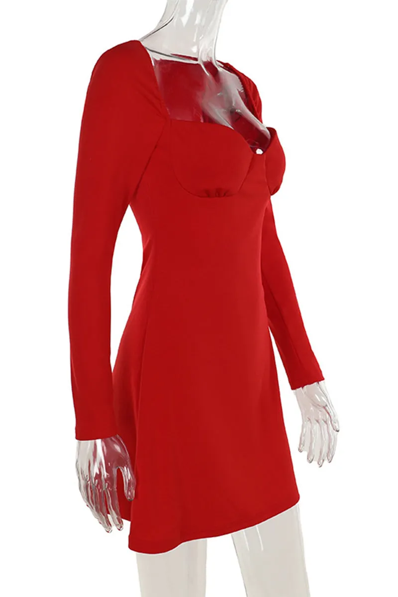 HBS1361 Scarlet Sweetheart Mini Dress