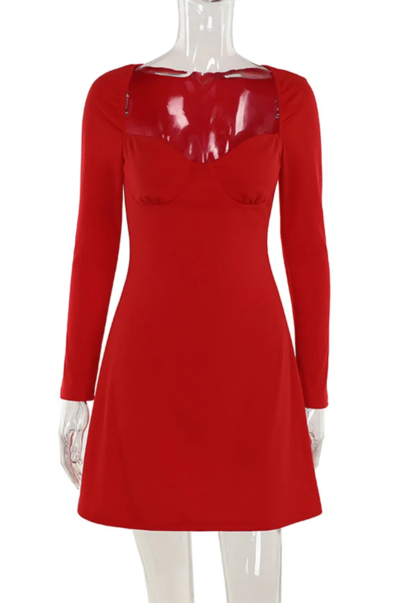 HBS1361 Scarlet Sweetheart Mini Dress