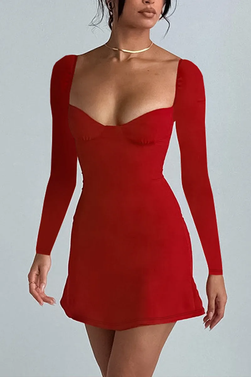 HBS1361 Scarlet Sweetheart Mini Dress