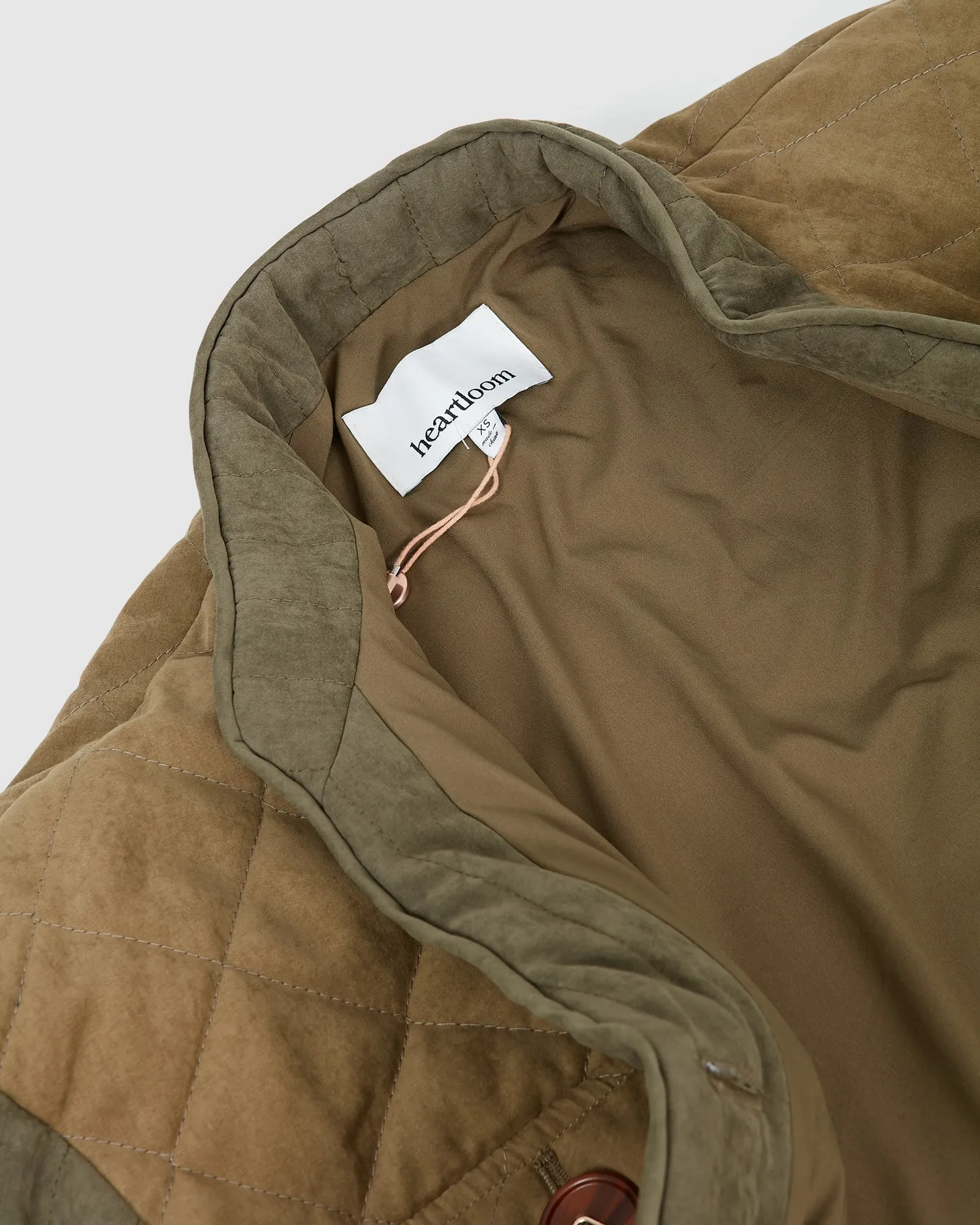 Heartloom Khaki Quilted Jacket - XS