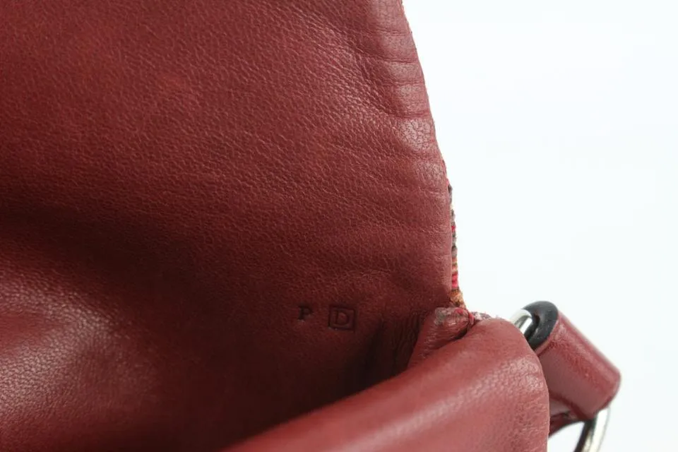 Hermès Burgundy Vibrato Pillow Crossbody Bag 115h1