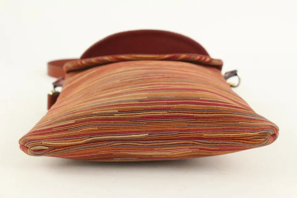 Hermès Burgundy Vibrato Pillow Crossbody Bag 115h1
