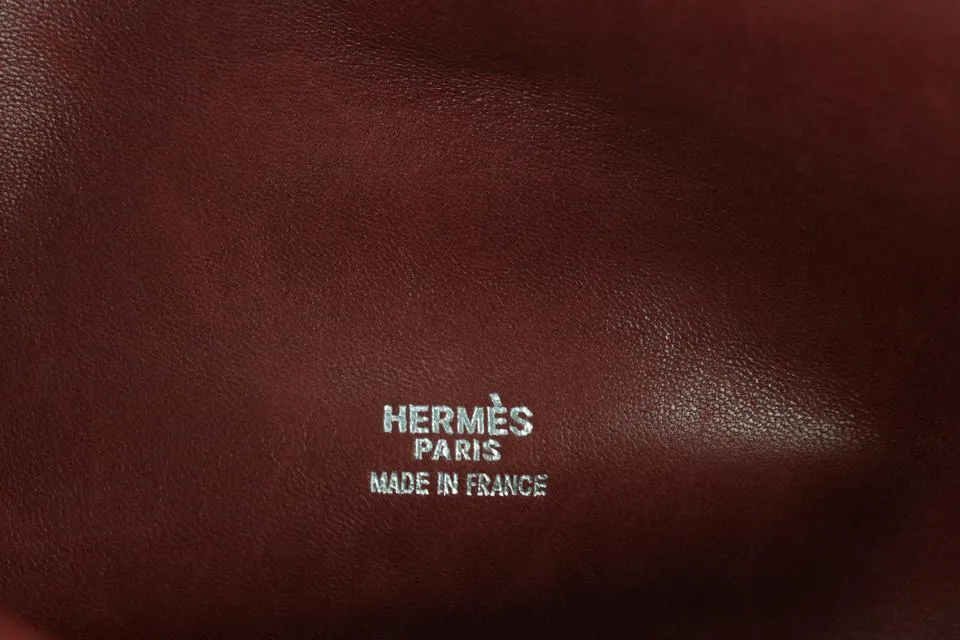 Hermès Burgundy Vibrato Pillow Crossbody Bag 115h1