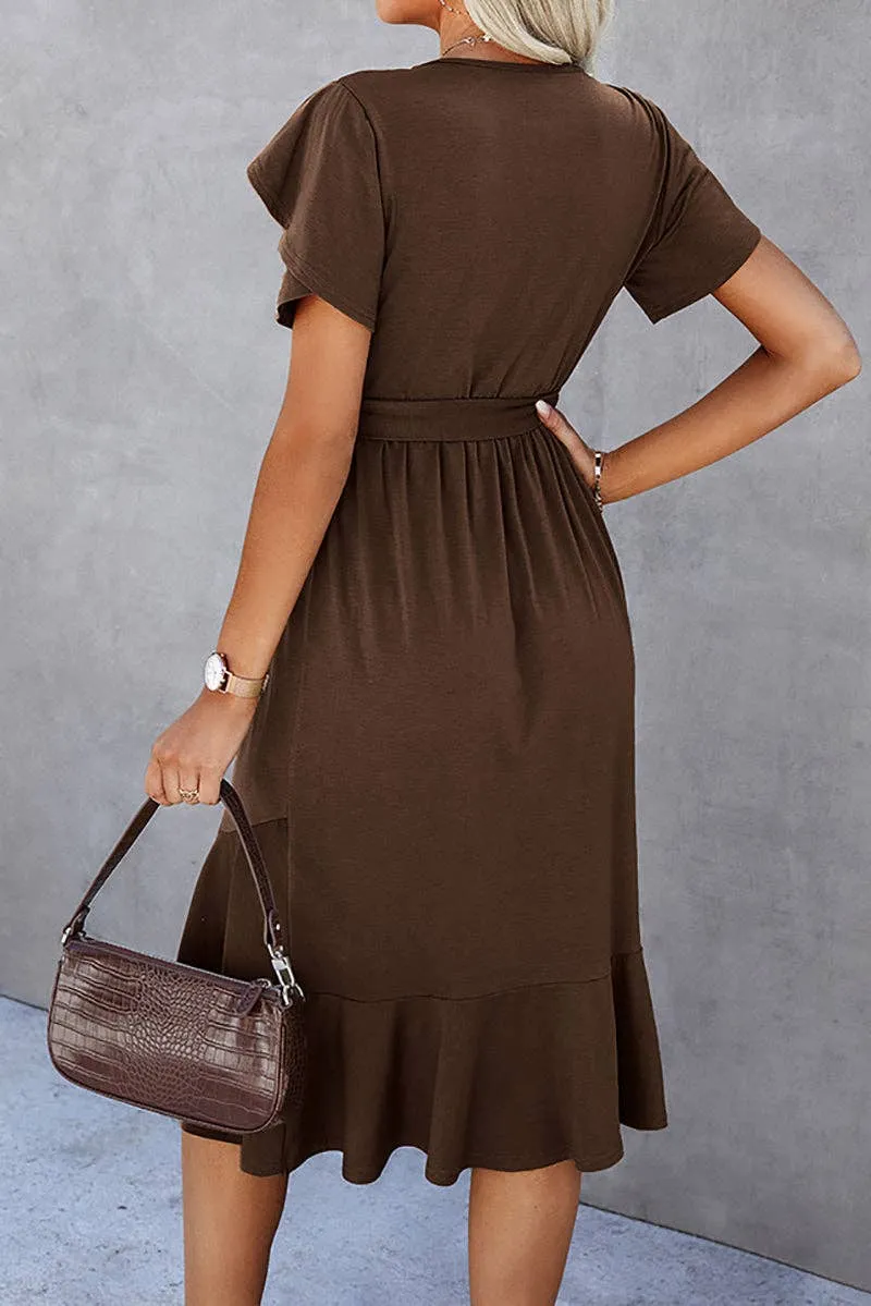 HOT CHOCOLATE MIDI DRESS
