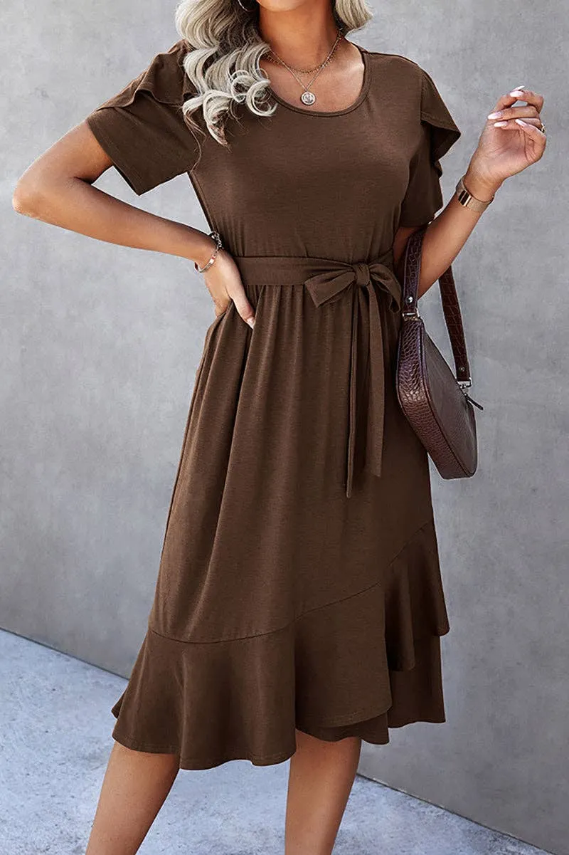 HOT CHOCOLATE MIDI DRESS