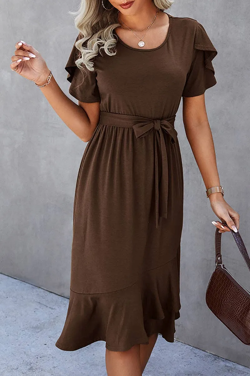 HOT CHOCOLATE MIDI DRESS