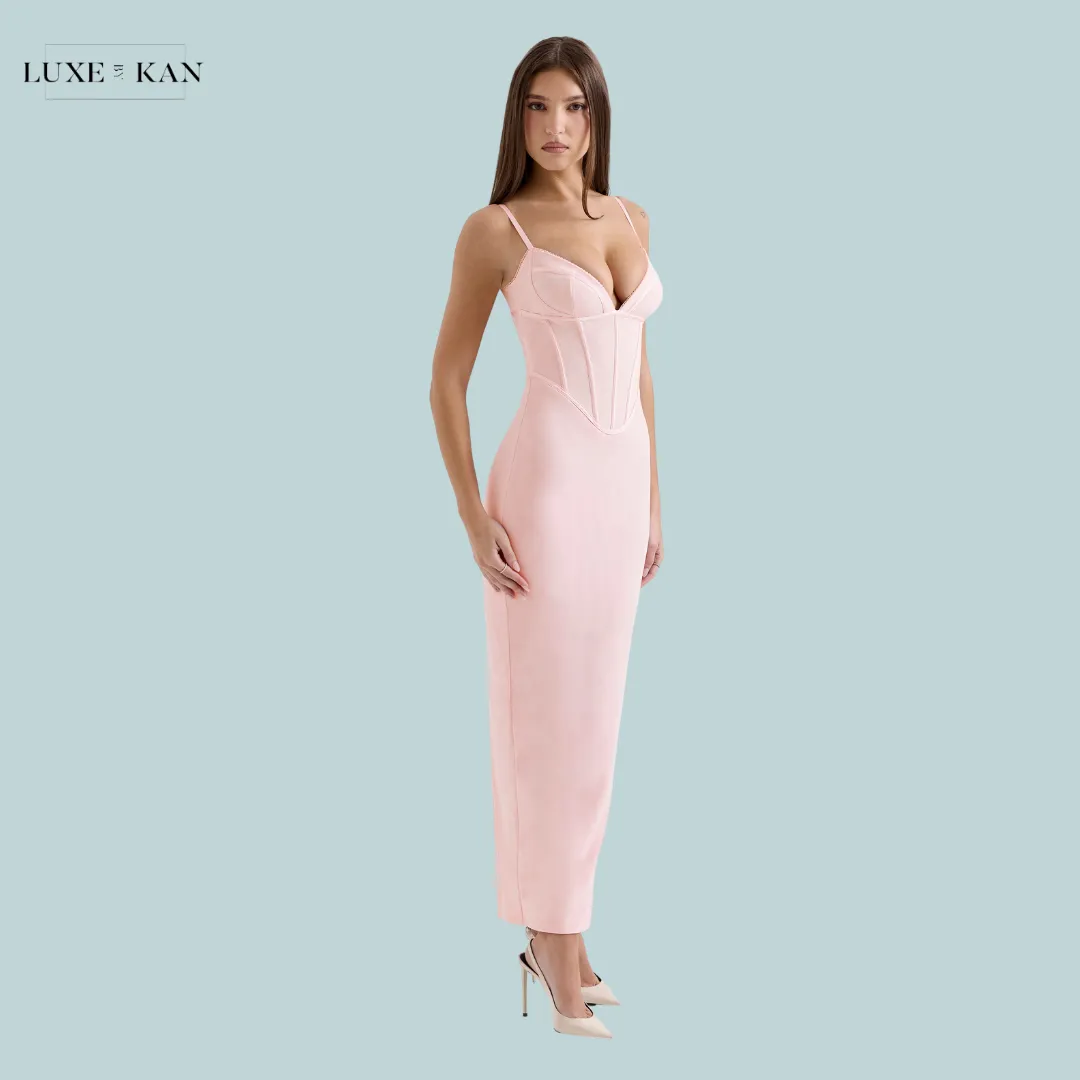 HOUSE OF CB Romy Mesh Bodycon Maxi Dress