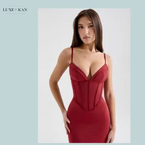 HOUSE OF CB Romy Mesh Bodycon Maxi Dress