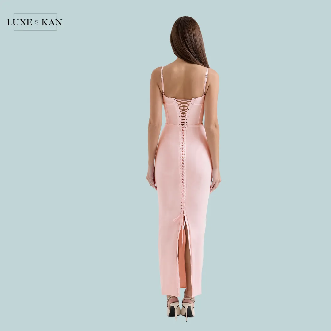 HOUSE OF CB Romy Mesh Bodycon Maxi Dress