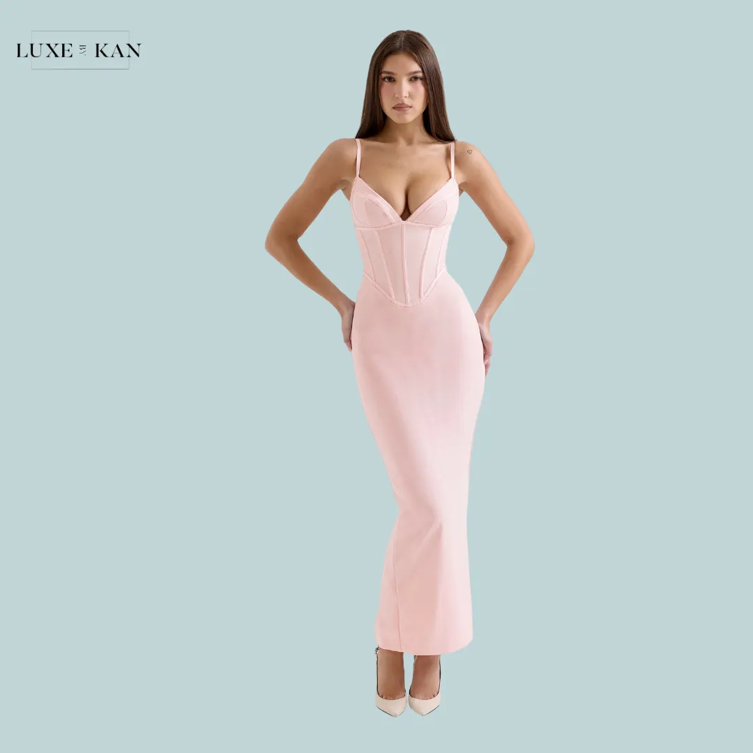 HOUSE OF CB Romy Mesh Bodycon Maxi Dress