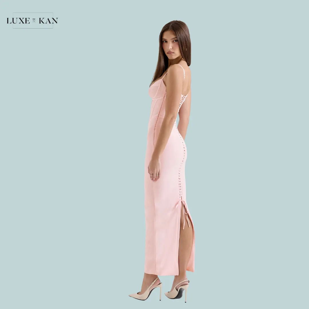HOUSE OF CB Romy Mesh Bodycon Maxi Dress