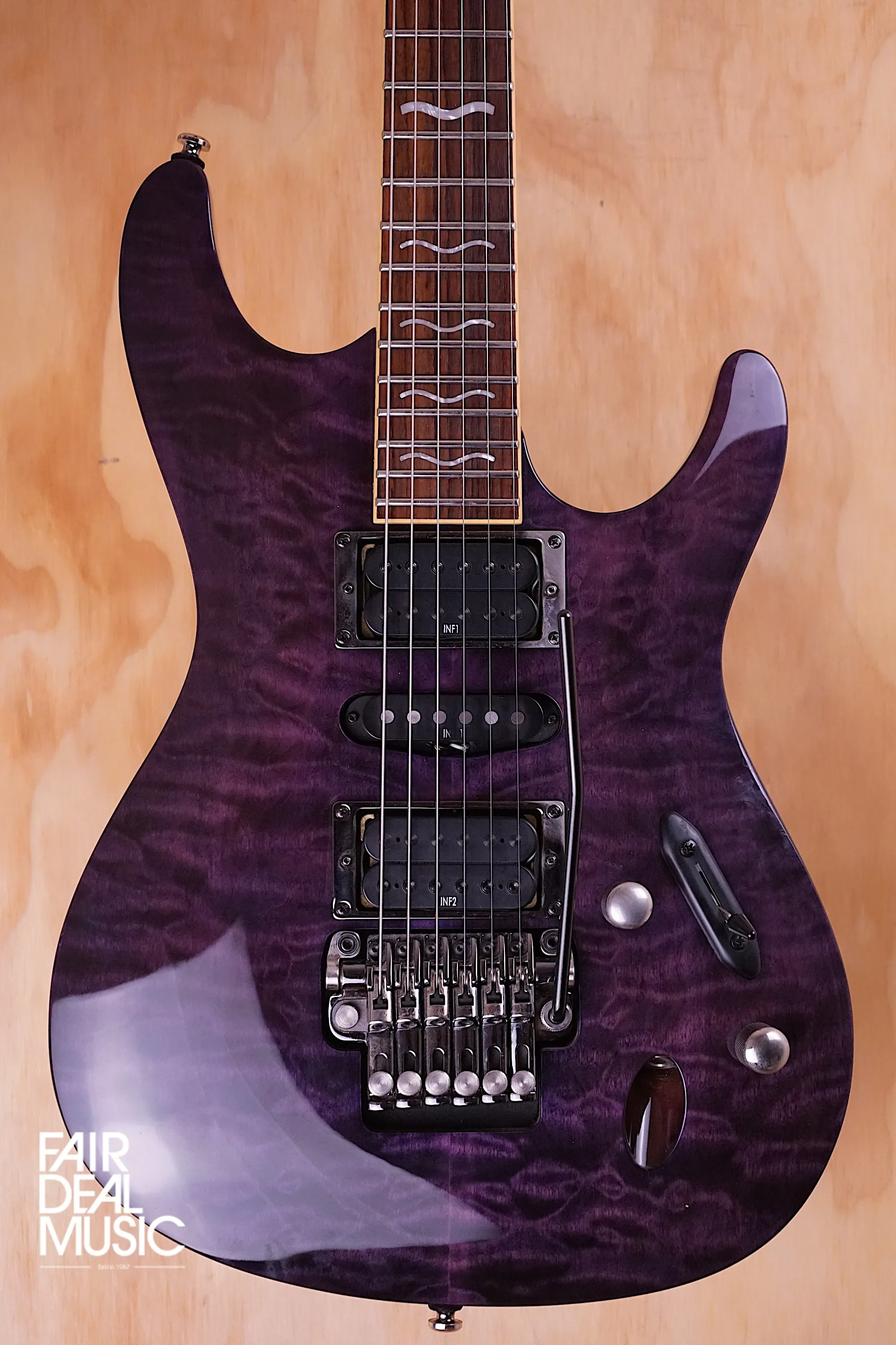 Ibanez S470DXQM in Purple, USED