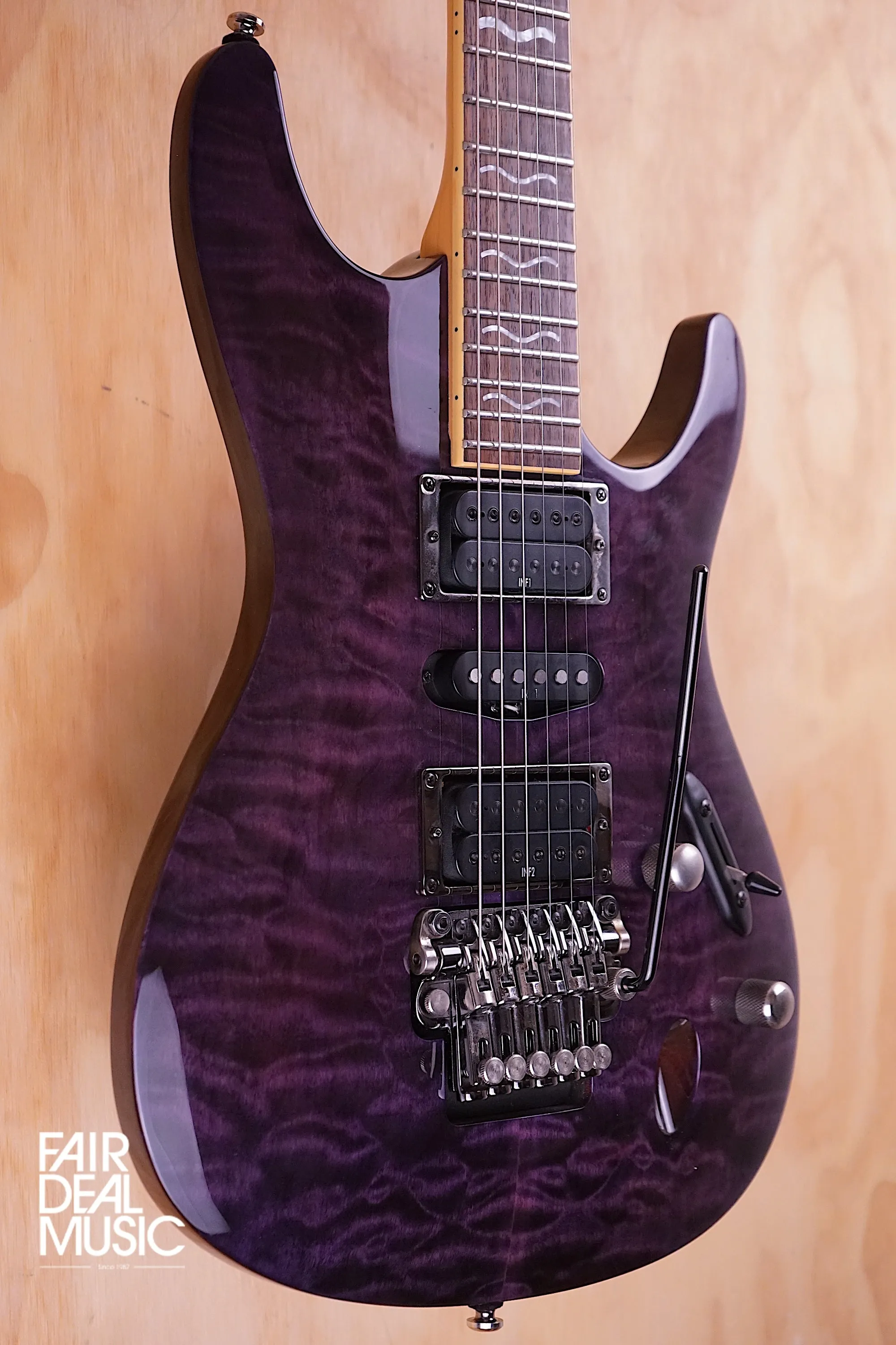 Ibanez S470DXQM in Purple, USED