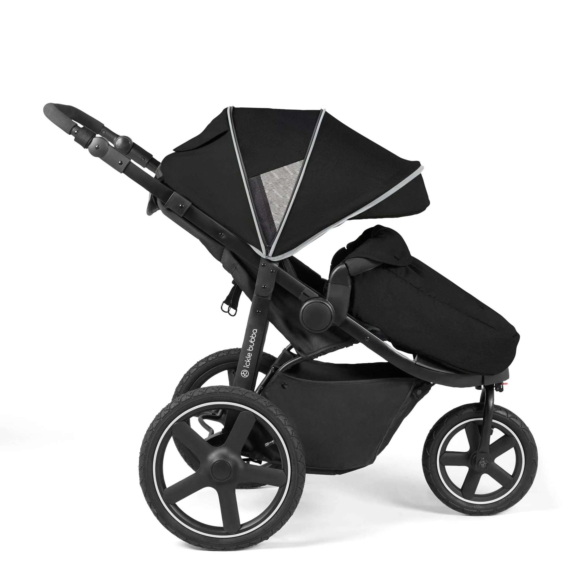 Ickle Bubba Venus Prime Jogger Stroller - Black/Black