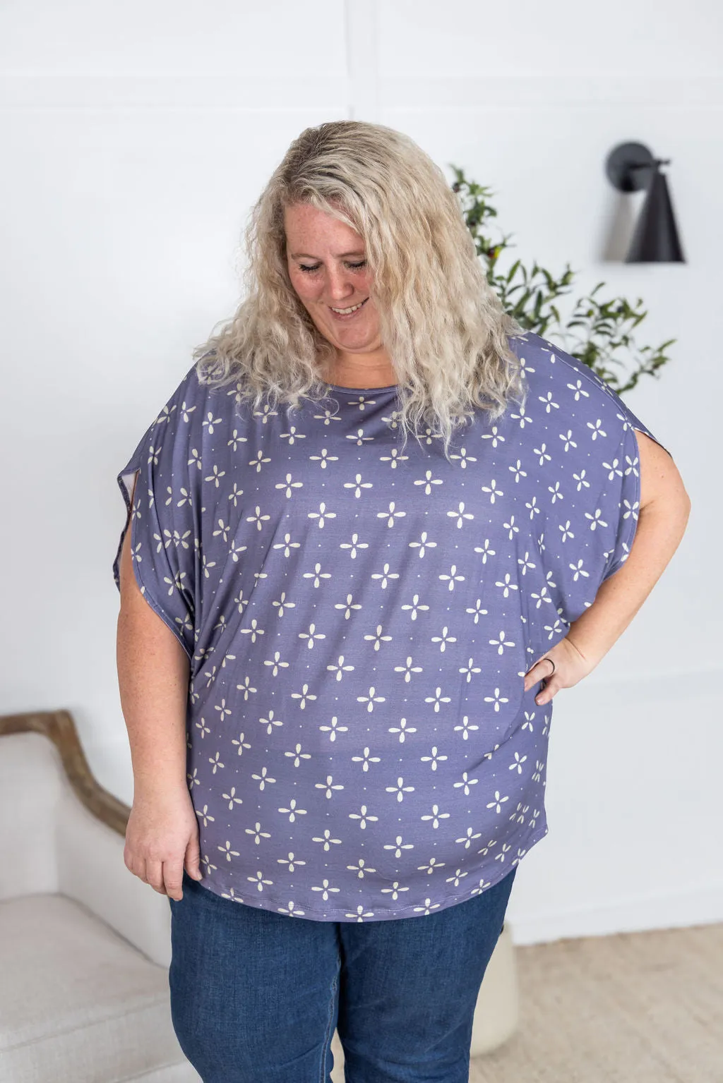 IN PRODUCTION Darcy Dolman - Slate Purple Floral