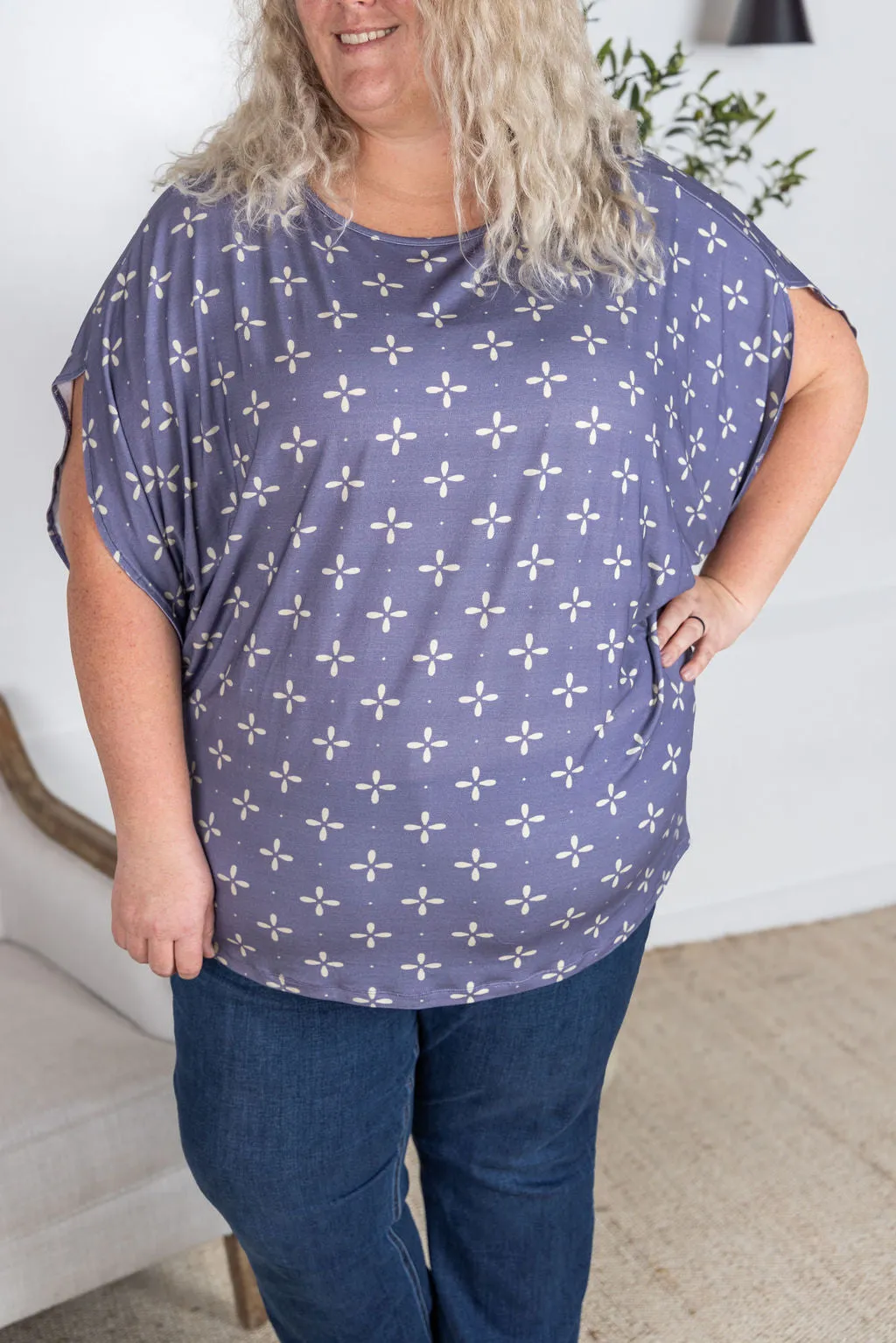 IN PRODUCTION Darcy Dolman - Slate Purple Floral