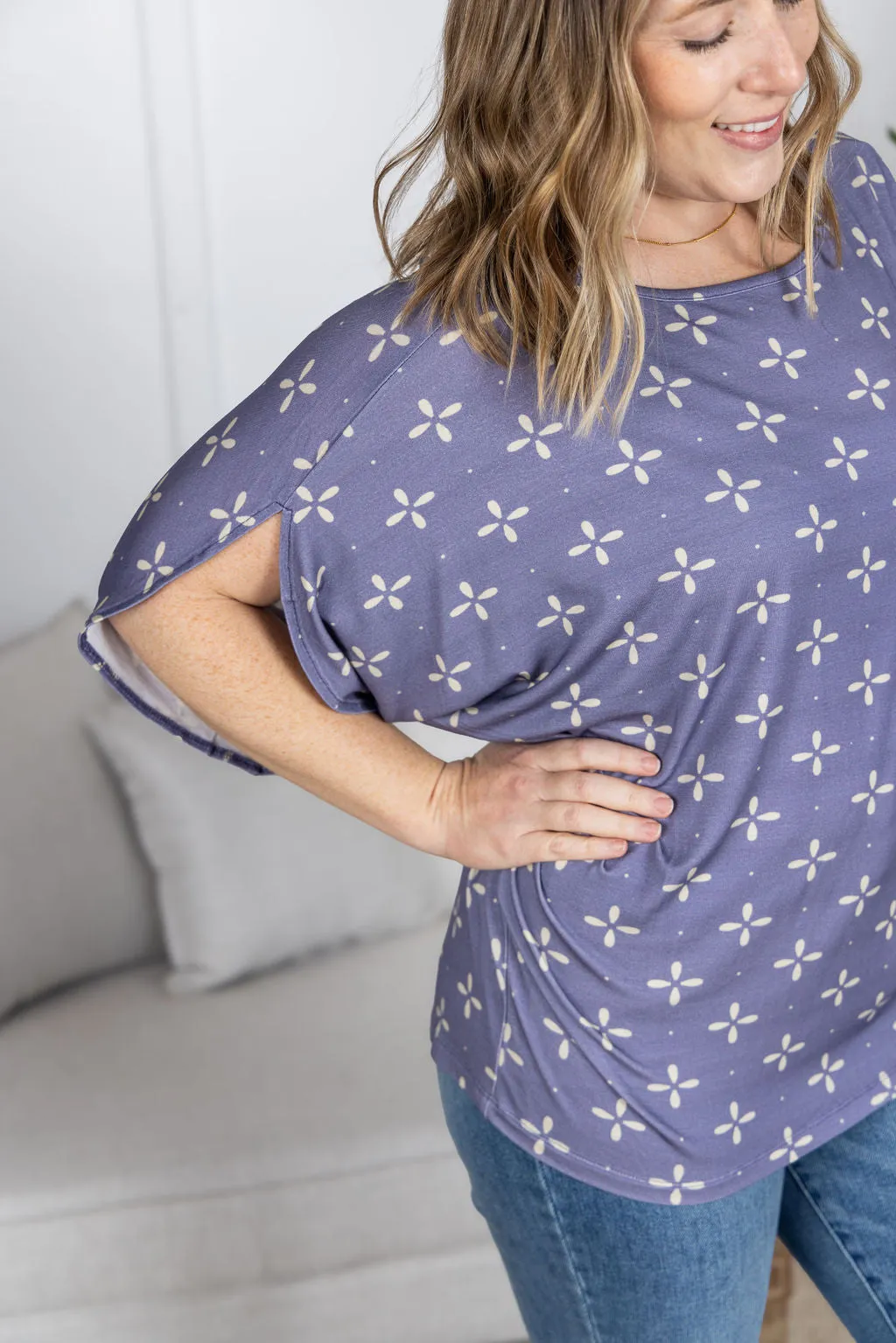 IN PRODUCTION Darcy Dolman - Slate Purple Floral