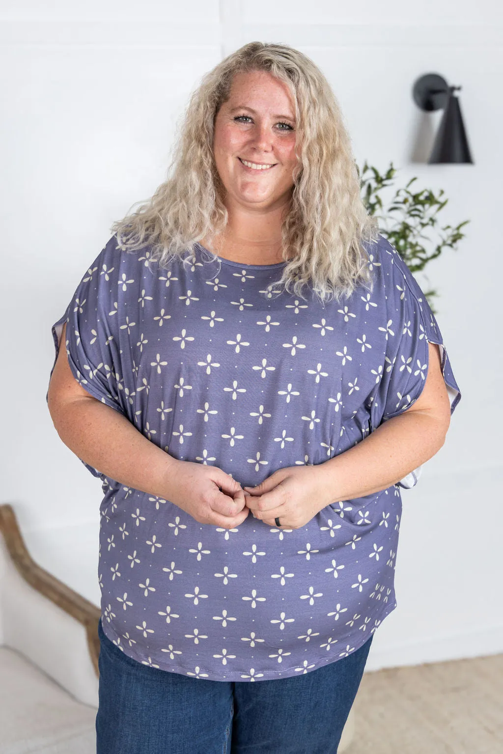 IN PRODUCTION Darcy Dolman - Slate Purple Floral