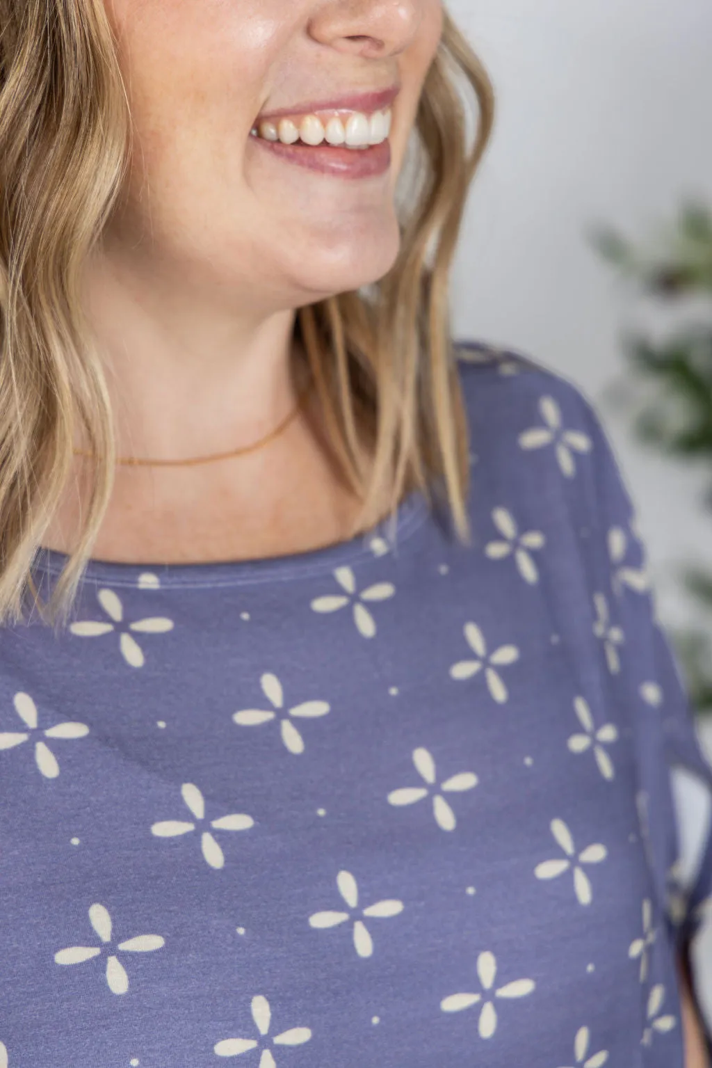IN PRODUCTION Darcy Dolman - Slate Purple Floral