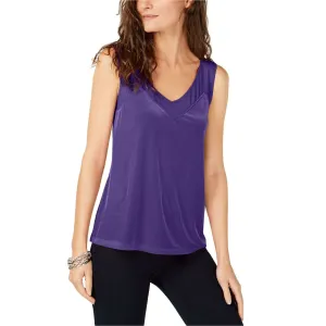 INC International Concepts Women's Petite Velvet Illusion Sleeveless Blouse