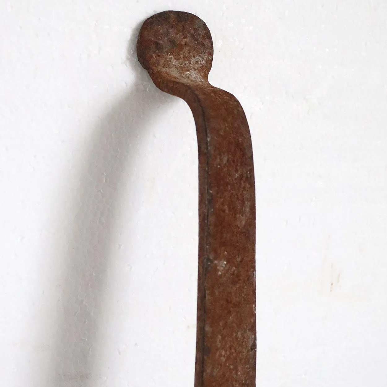 Indian Solid Bronze and Iron Kitchen Ladle Long Handle Spoon