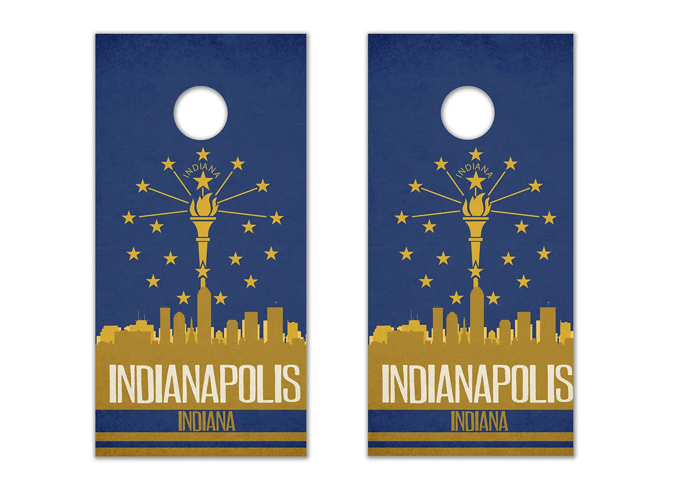 Indianapolis State Flag Skyline