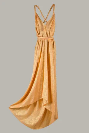 Infinite Rope Dress Egyptian Double Gold Lame’ {Made to Order}