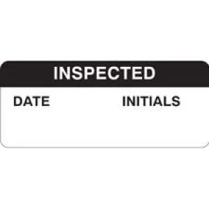 INSPECTED DATE: INITIALS: Write-on Inspection Labels| Buy online