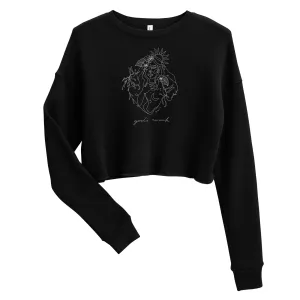 inspirational cropped sweatshirt