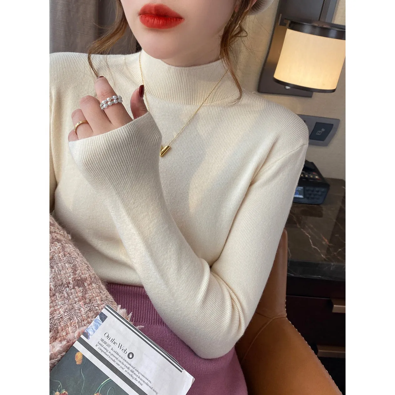 INSTOCK - Knitted loose bottoming shirt